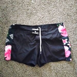Floral Pattern Swim Trunks